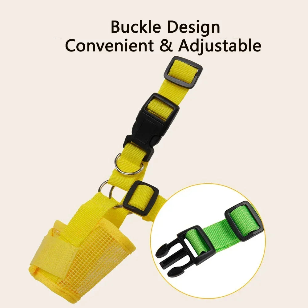 Anti-Bark Dog Muzzle Comfortable Mesh Design for All Breeds