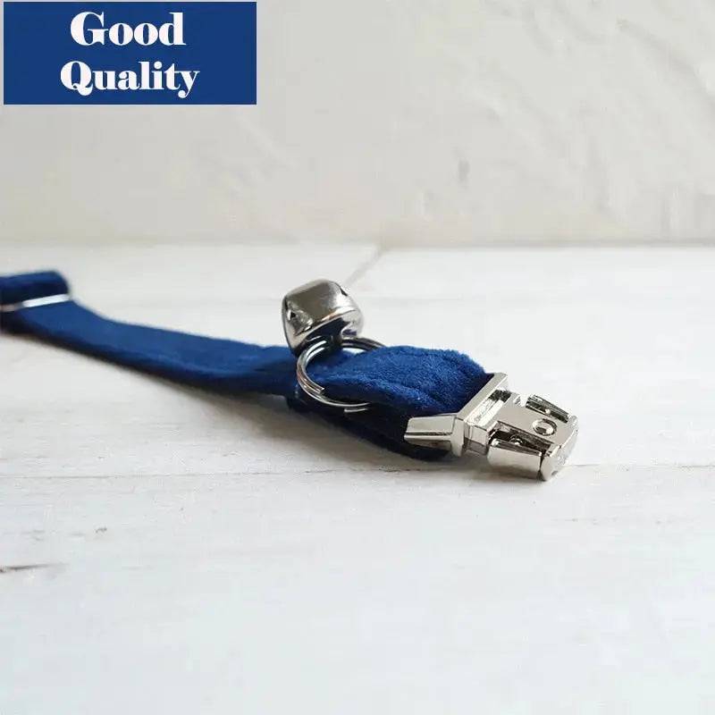 Light Pink Cat Small Dog Collar with Bell Personalized Engraving ID Tag Nameplate Kitten Collars Necklace Small Dogs Puppy Bulldog Chihuahua Yorshire