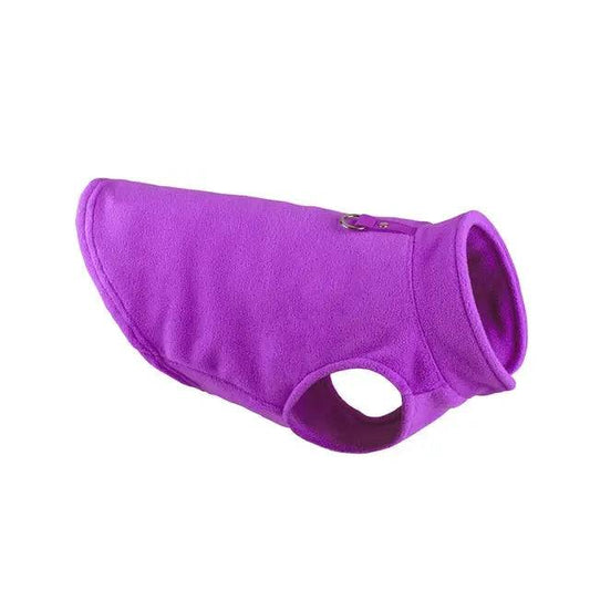 Purple Winter Fleece Pet Dog Clothes Puppy Costumes Jacket Vest