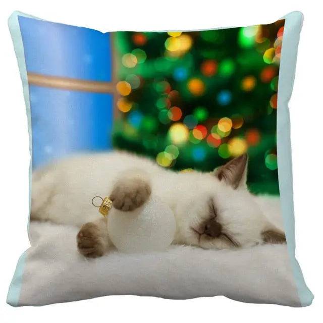 Cushion Cover Cat Pictures Sofa Living Room Home Decor #19