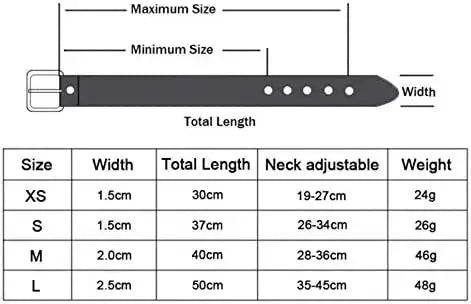 Black Pet Dog Collar Bone Leather Durable Pet Supplies Accessories Neck Strap Collar for Dog Puppy Pug Collars for Small Large Dogs