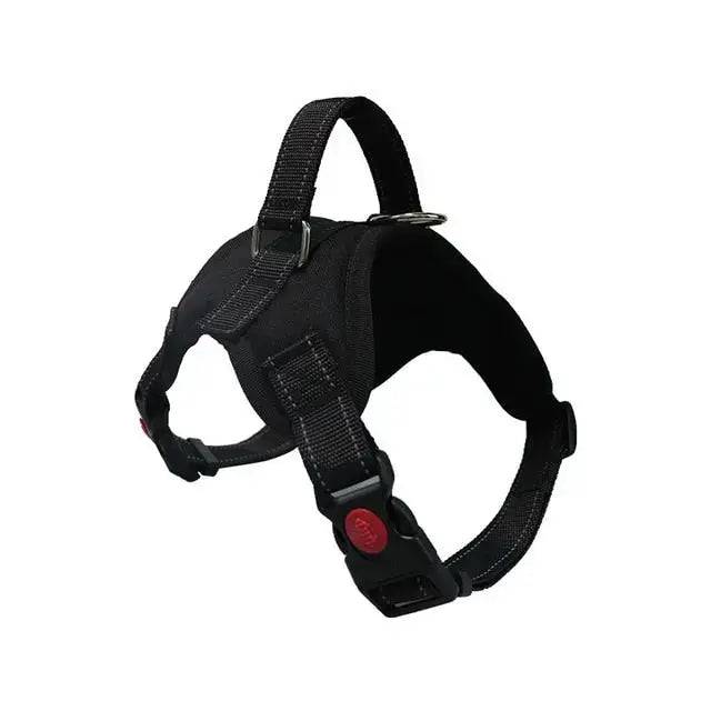 Black Pet Dogs Adjustable Harness Small and Large Dog Harness Vest