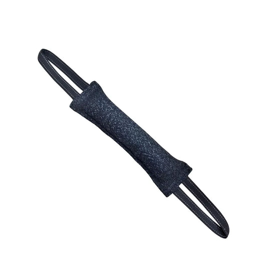 Black Durable Dog Tug Toy Pillow for Interactive Training