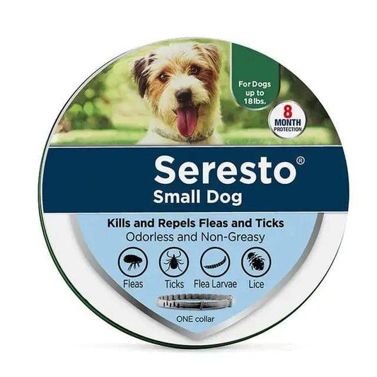 Seresto Small Dog Flea and Tick Collar, 8-Month Flea and Tick Collar for Small Dogs Up to 18lbs 38cm