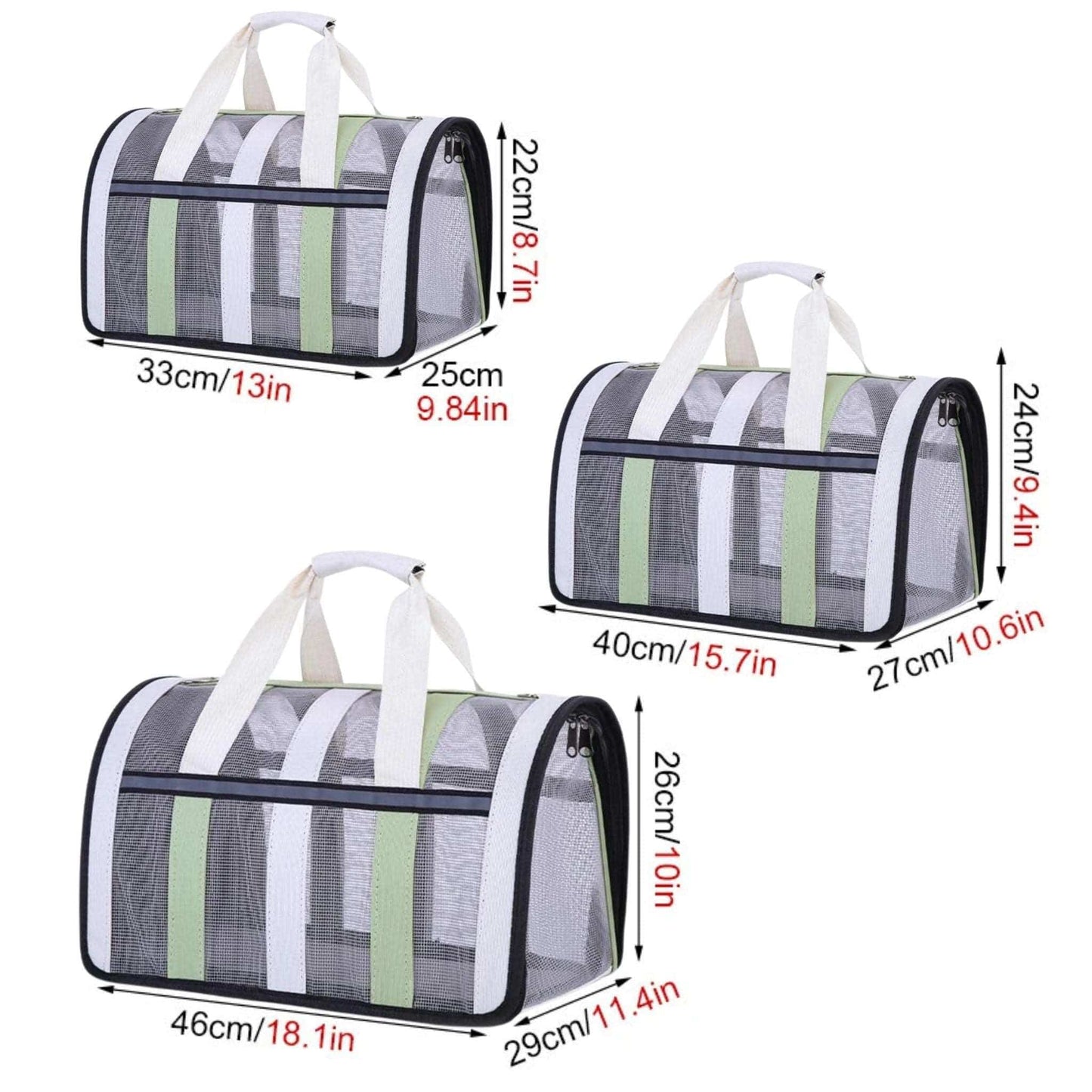 Avocado Green Pet Carrying Bag Large Capacity Portable Breathable Shoulder Bag For Outdoor Use Suitable For All Seasons