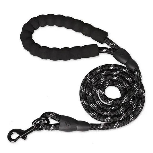 Black 150/200/300cm Strong Pet Reflective Leash For Big Small Medium Large Dog Drag Pull Tow