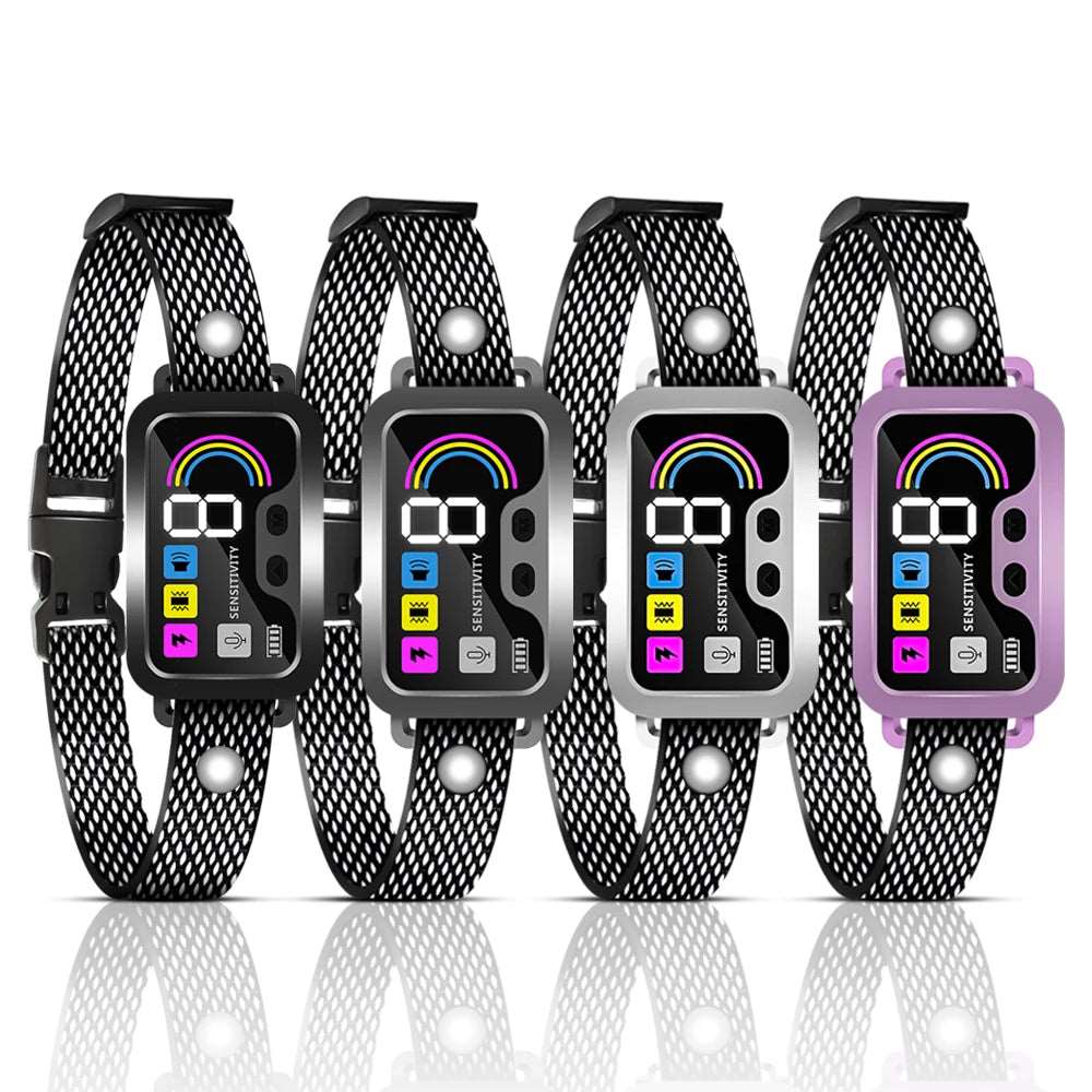 Black Smart Anti Barking Collar for Small Medium Large Breed Dogs Rechargeable Puppy Bark Collar with 4 Training Modes & 8 Adjustable Sensitivity