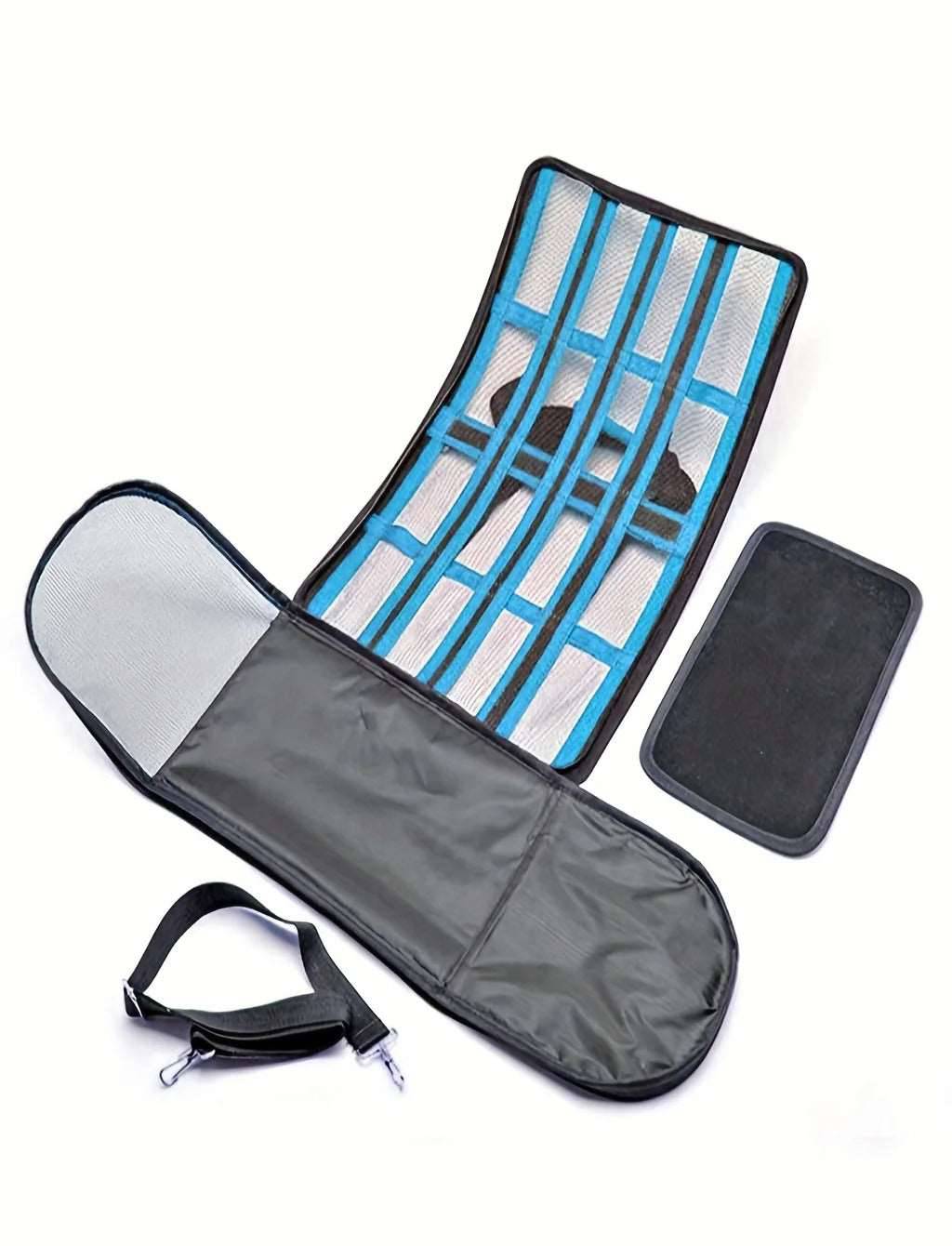 Blue Pet Carrying Bag Large Capacity Portable Breathable Shoulder Bag For Outdoor Use Suitable For All Seasons