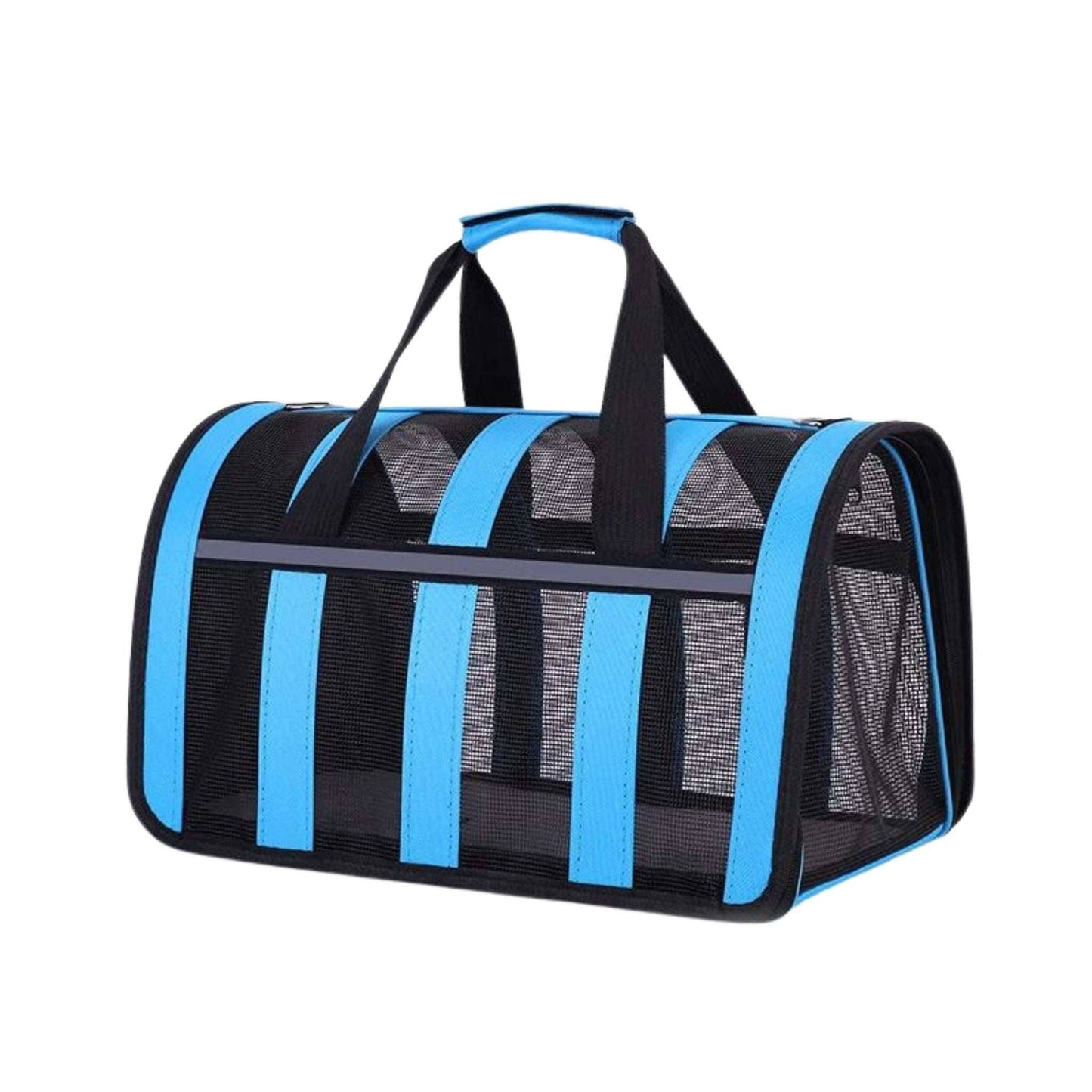 Blue Pet Carrying Bag Large Capacity Portable Breathable Shoulder Bag For Outdoor Use Suitable For All Seasons