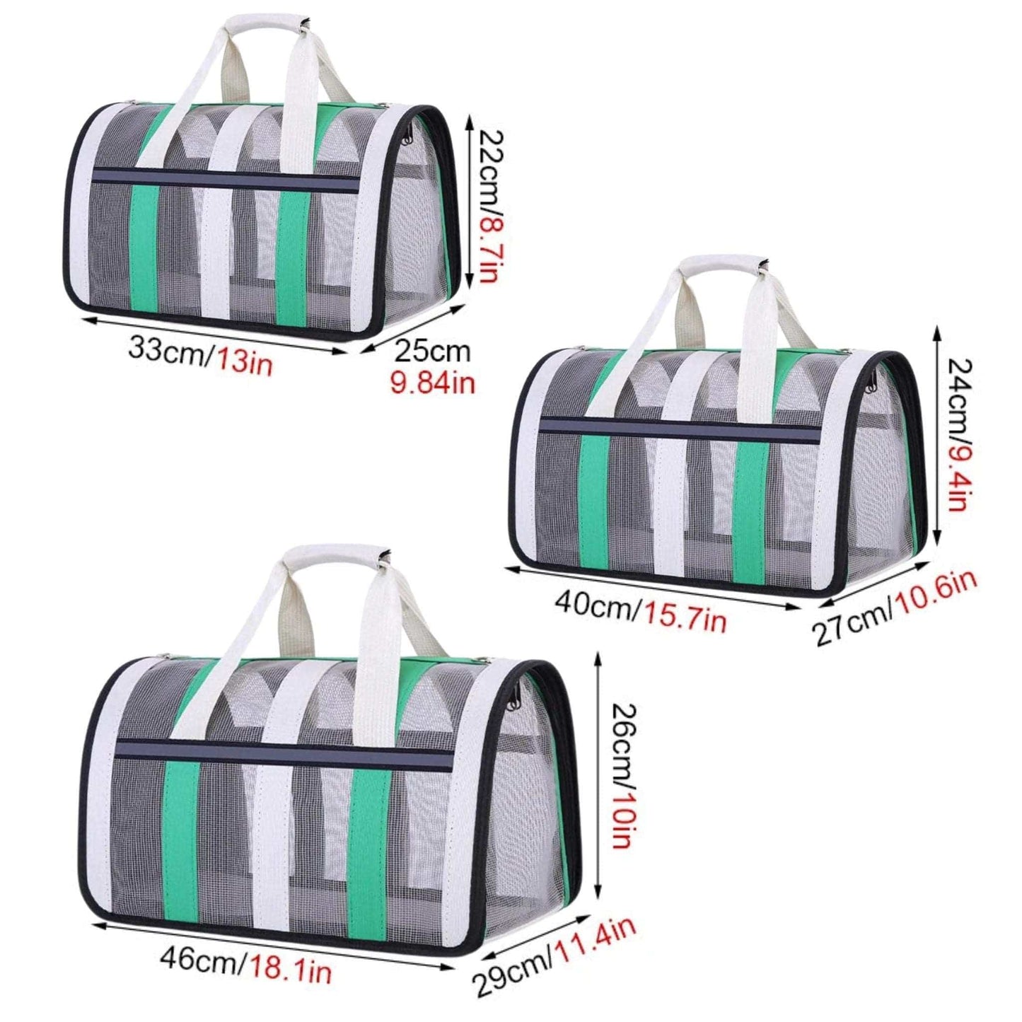 Grass Green Pet Carrying Bag Large Capacity Portable Breathable Shoulder Bag For Outdoor Use Suitable For All Seasons