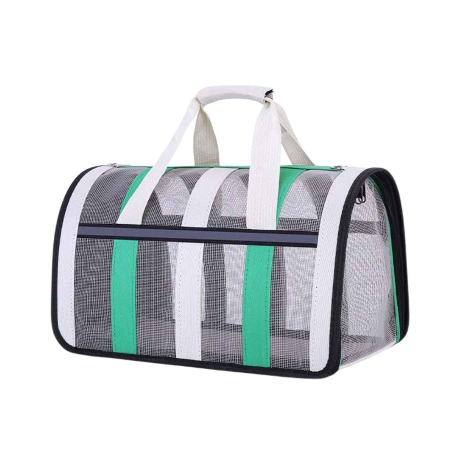 Grass Green Pet Carrying Bag Large Capacity Portable Breathable Shoulder Bag For Outdoor Use Suitable For All Seasons