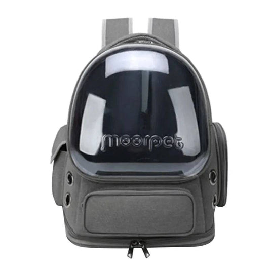 Gray Pet Backpack Astronaut Transparent Carrying Bag For Cat Puppy Breathable Kitten Outdoor Bags Space Capsule Package