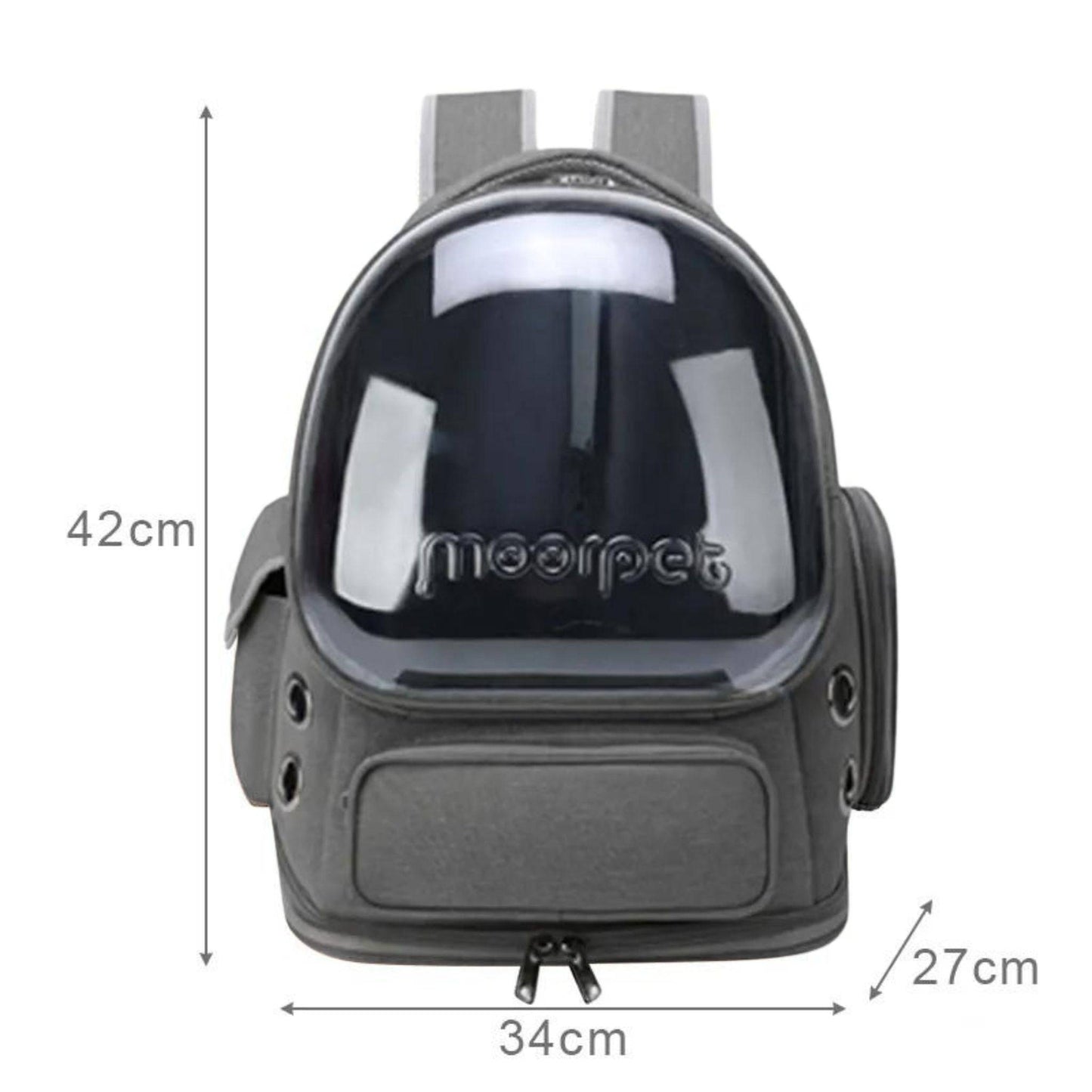 Gray Pet Backpack Astronaut Transparent Carrying Bag For Cat Puppy Breathable Kitten Outdoor Bags Space Capsule Package