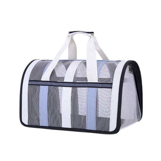 Haze blue Pet Carrying Bag Large Capacity Portable Breathable Shoulder Bag For Outdoor Use Suitable For All Seasons