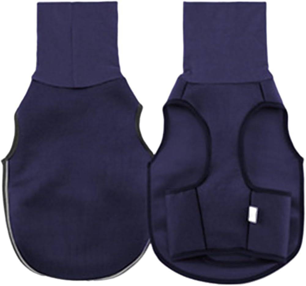 Navy Blue Dog Anti-Anxiety Vest Calming Jacket with Hoodie