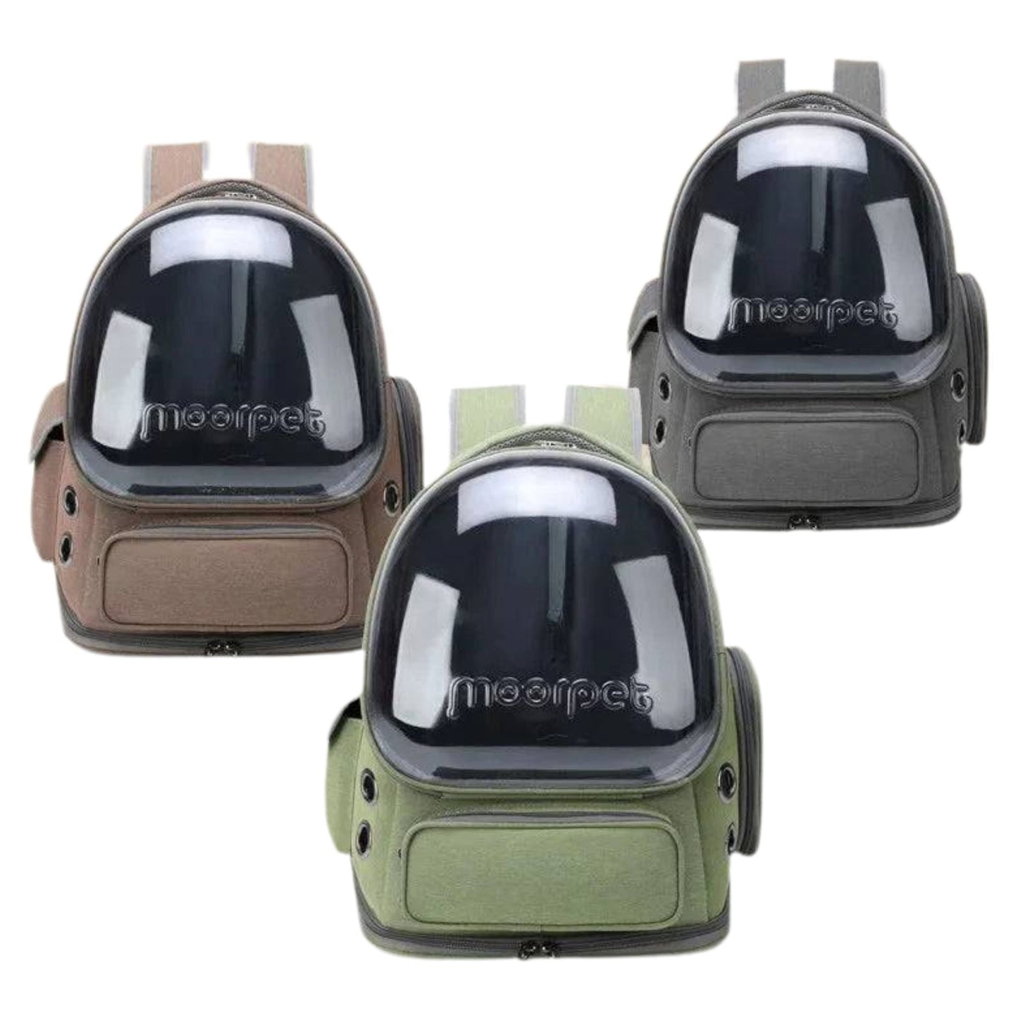 Khaki Pet Backpack Astronaut Transparent Carrying Bag For Cat Puppy Breathable Kitten Outdoor Bags Space Capsule Package