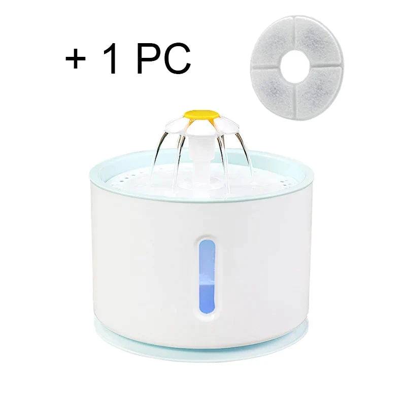 Plastic Cat Water Fountain Dog Drink Bowl Active Carbon Filter Automatic Pet Drinking Electric Dispenser Bowls USB Powered