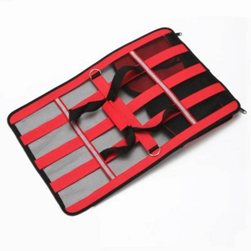 Red Pet Carrying Bag Large Capacity Portable Breathable Shoulder Bag For Outdoor Use Suitable For All Seasons