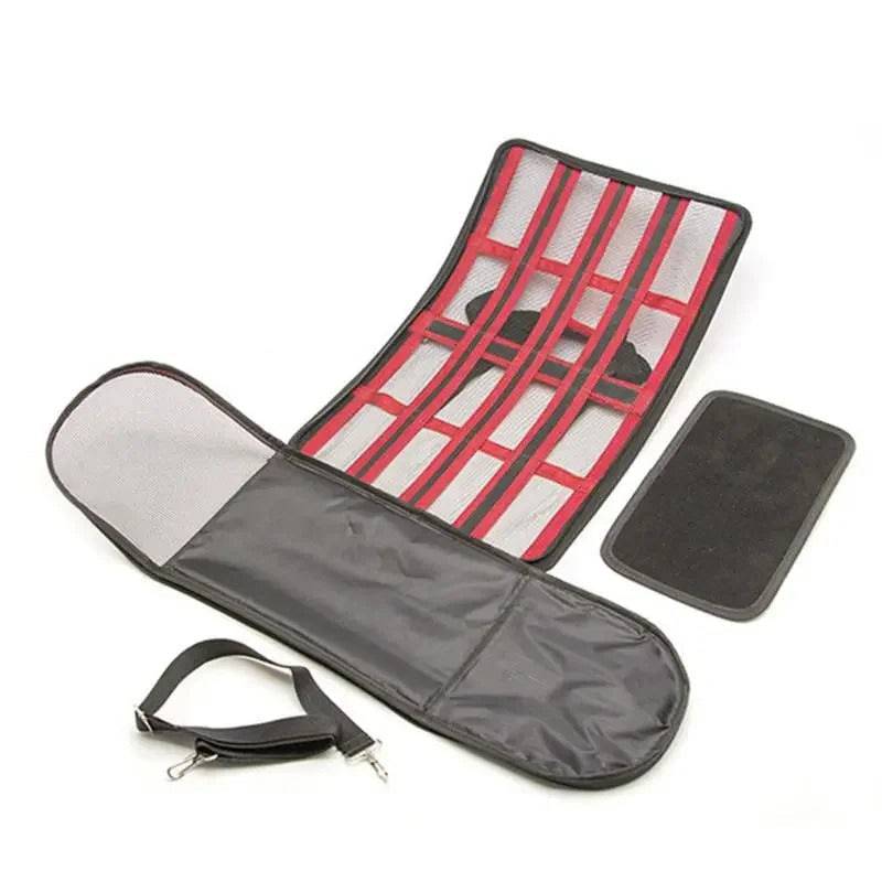 Red Pet Carrying Bag Large Capacity Portable Breathable Shoulder Bag For Outdoor Use Suitable For All Seasons