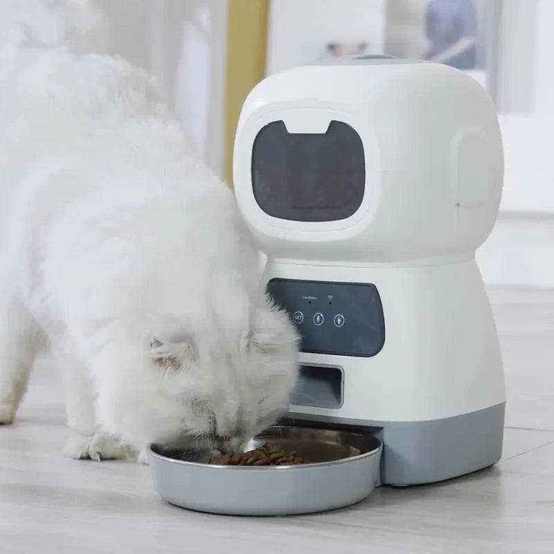 Wifi 3.5L Robot Smart Automatic Pet Food Dispenser For Dog Cat Bowl Timer Water Dispenser Auto Sensor